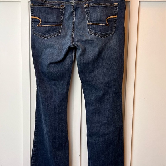 American Eagle Super Stretch Kick Boot Jeans Bootcut Women's Size 12 Regular - Picture 9 of 10